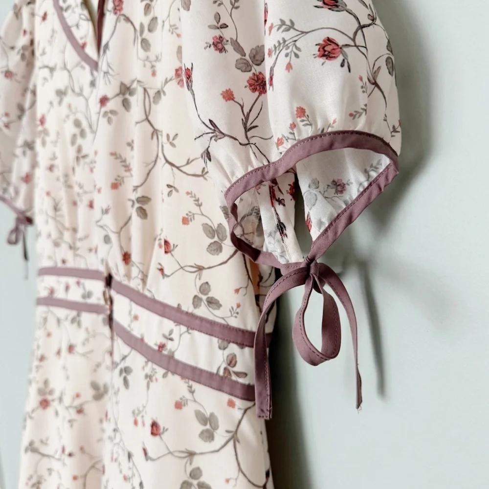 Simple Retro Maxi Dress Cottagecore Feminine
Modest Traditional Large - Picture 5 of 7